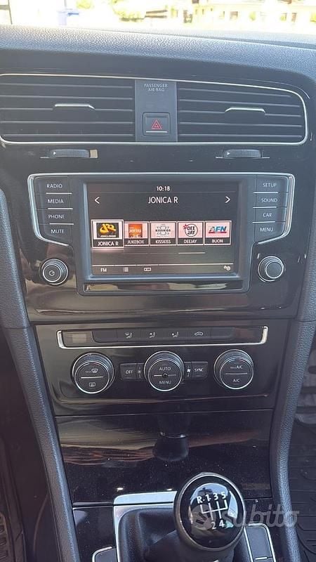 Usata VW Golf VII 110 CV (80 kW) 2016 Bianco Berlina