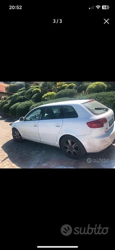 Usata Audi A3 105 CV (77 kW) 2009 Bianco Berlina