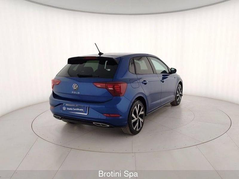 Usata VW Polo R-line 95 CV (69 kW) 2023 Blu metallizzato Utilitaria
