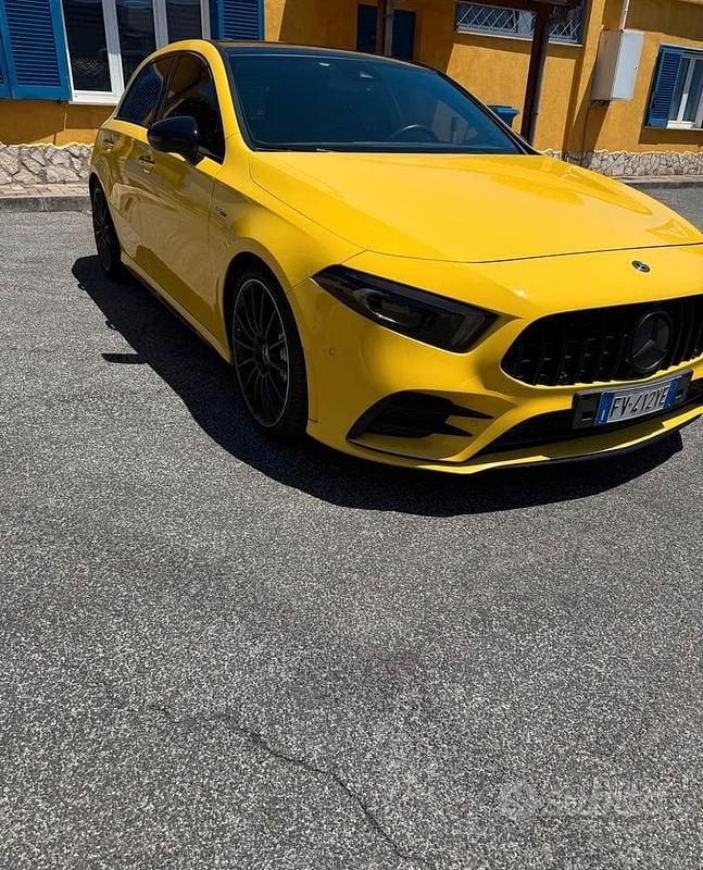 Usata Mercedes A35 AMG AMG 306 CV (225 kW) 2019 Giallo Berlina