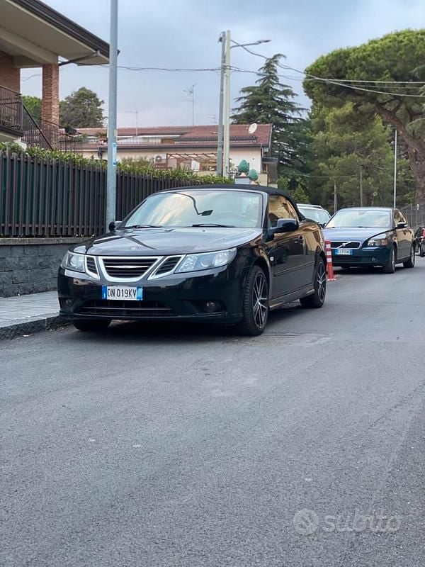 Usata Saab 9-3 Cabriolet Linear 150 CV (110 kW) 2008 Nero Cabrio