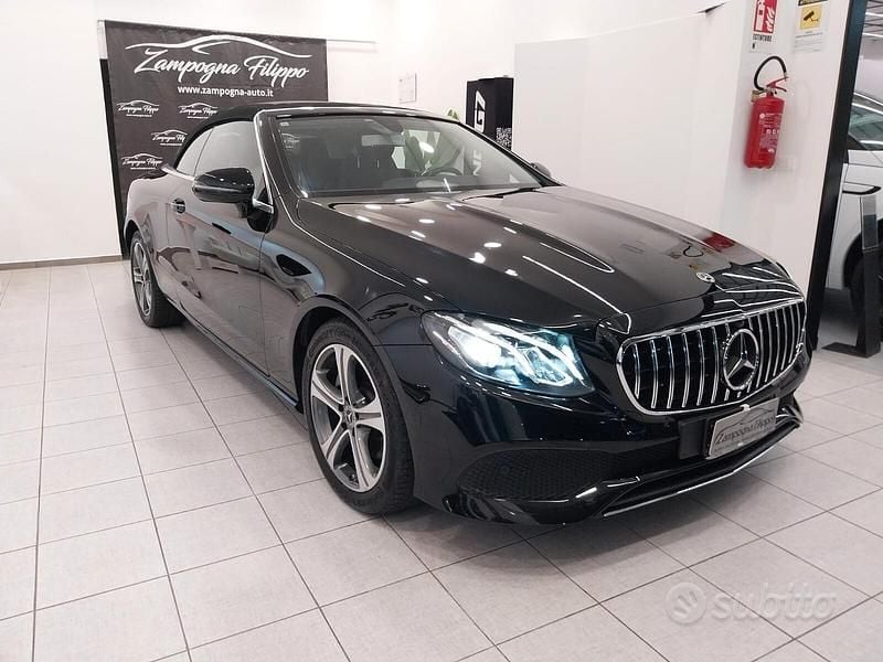 Usata Mercedes E220 194 CV (142 kW) 2018 Nero Cabrio