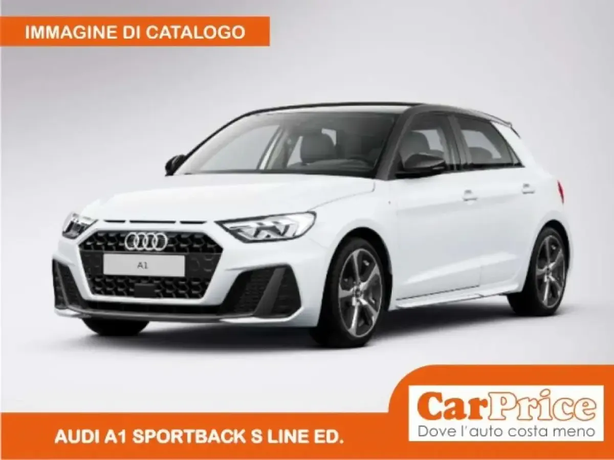 Nuova Audi A1 Sportback S-Line 116 CV (85 kW) 2026 Bianco ghiaccio  tetto nero Utilitaria