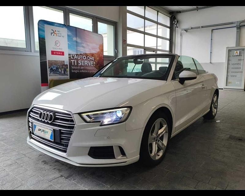 Bianco Usata 2017 Audi A3 Cabriolet Sport Cabrio | 19.900 € (Buon prezzo) - Immagine 1/4