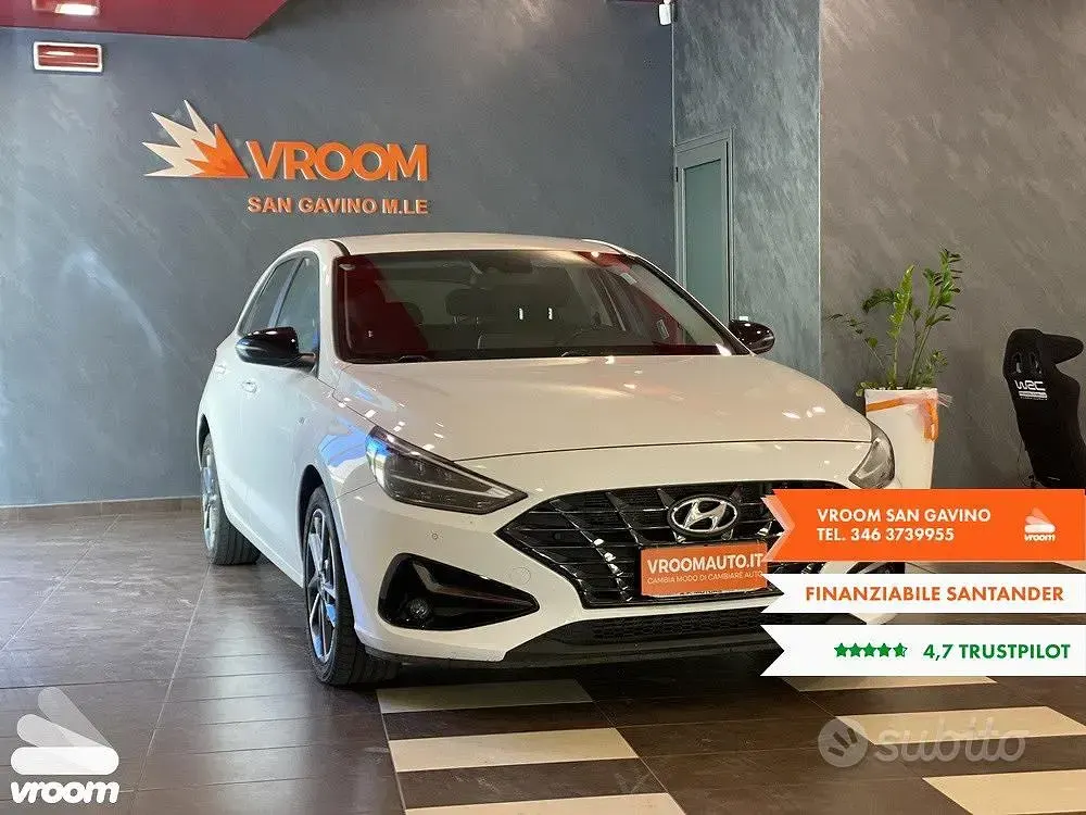 Usata Hyundai i30 136 CV (100 kW) 2020 Bianco Berlina