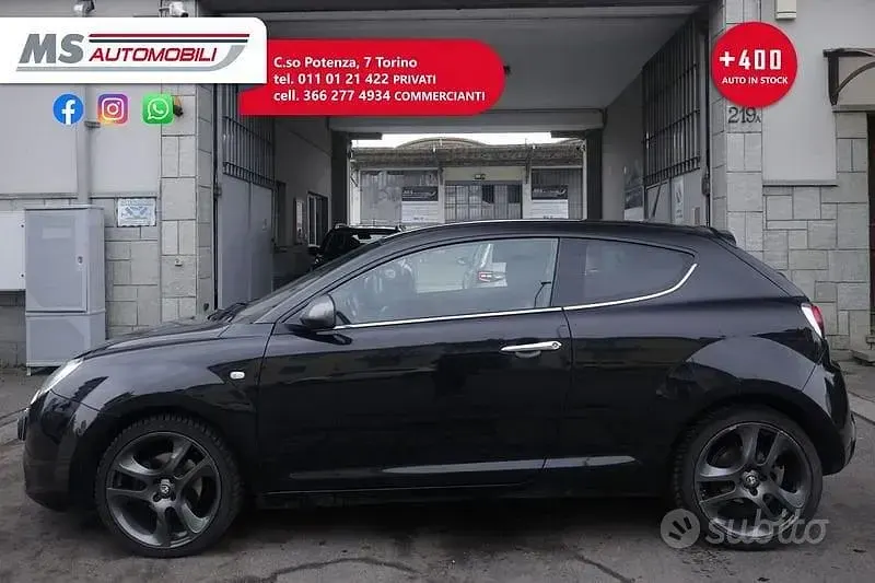 Usata Alfa Romeo MiTo Distinctive 120 CV (88 kW) 2011 Nero Utilitaria