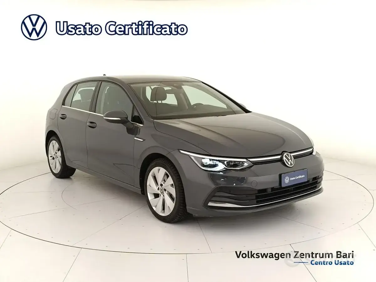 Usata VW Golf VIII Style 131 CV (96 kW) 2021 Grigio Berlina