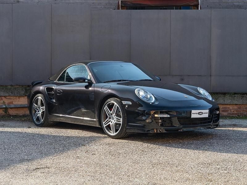 Nero Usata 2008 Porsche 911 Turbo Cabriolet Cabrio | 107.997 € - Immagine 1/4