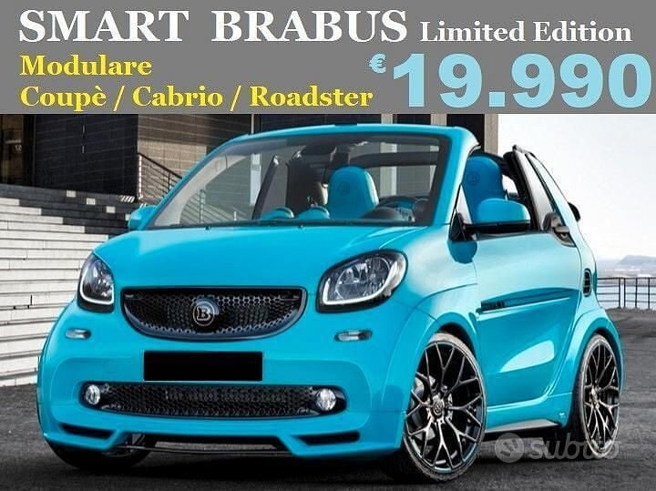 Blu Usata 2017 Smart ForTwo Cabrio Brabus Cabrio | 19.990 € (Buon prezzo) - Immagine 1/1