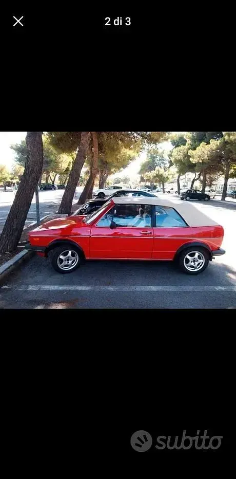 Usata VW Golf Cabriolet 1982 Rosso Cabrio