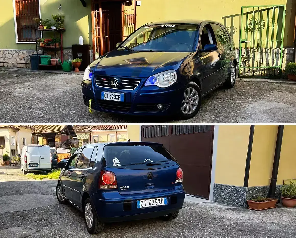 Usata VW Polo Sportline 80 CV (58 kW) 2006 Blu Utilitaria