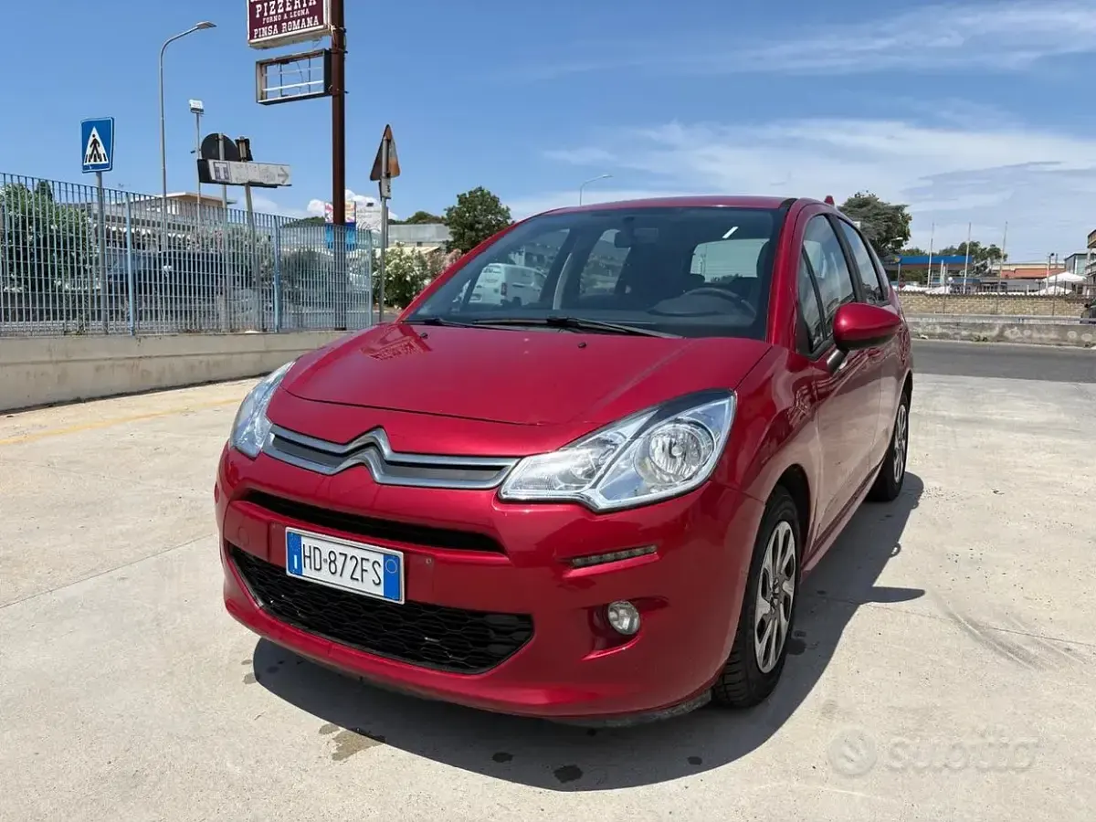 Usata Citroën C3 PureTech 82 CV (60 kW) 2015 Rosso Berlina