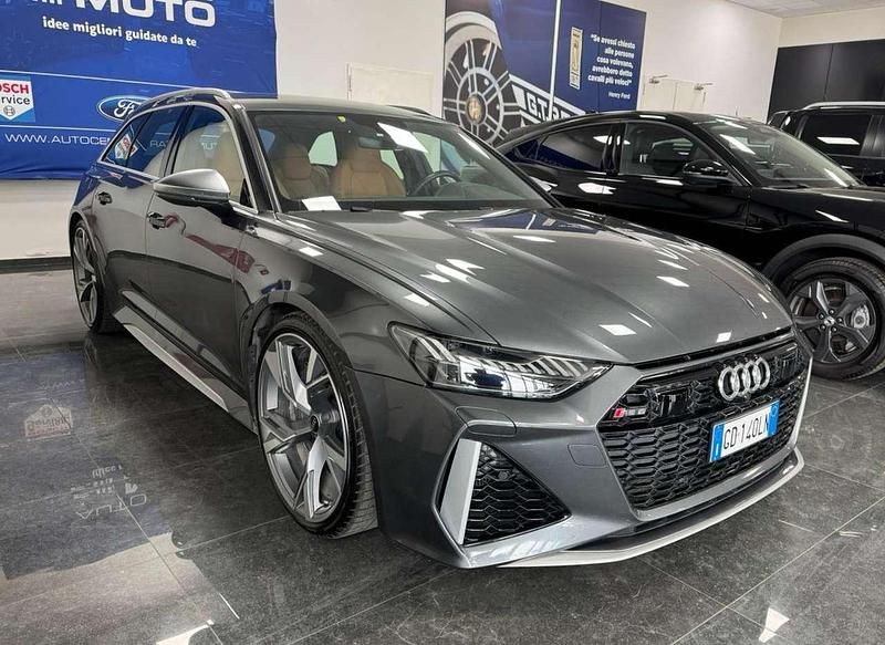 Usata Audi RS6 600 CV (441 kW) 2020 Grigio daytona Station wagon