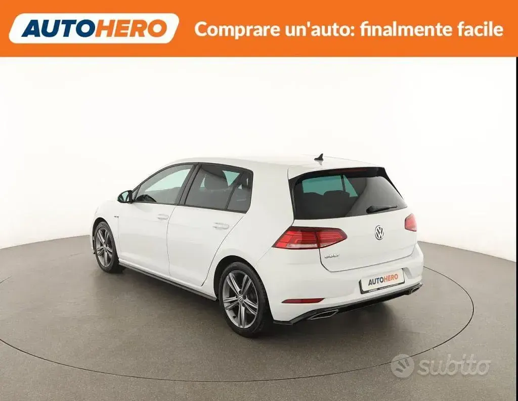 Usata VW Golf VII Sport 125 CV (91 kW) 2018 Bianco Berlina