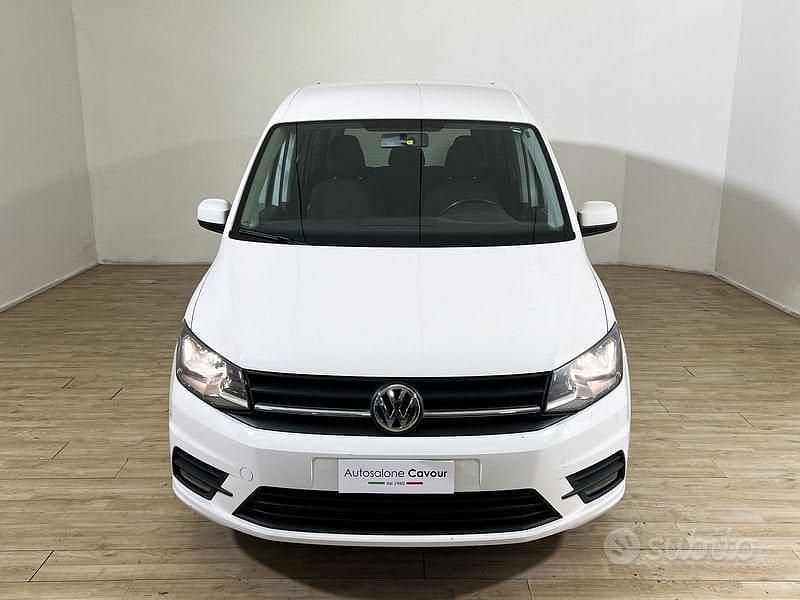 Usata VW Caddy Trendline 102 CV (75 kW) 2018 Bianco Monovolume