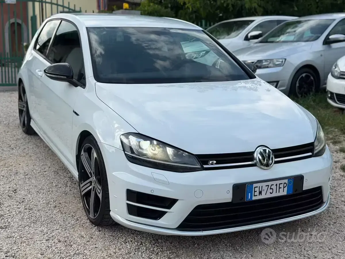 Usata VW Golf VII R 300 CV (220 kW) 2014 Bianco Berlina