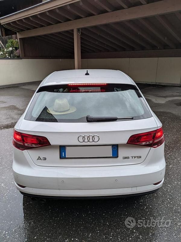 Usata Audi A3 Ambiente 150 CV (110 kW) 2018 Bianco Berlina
