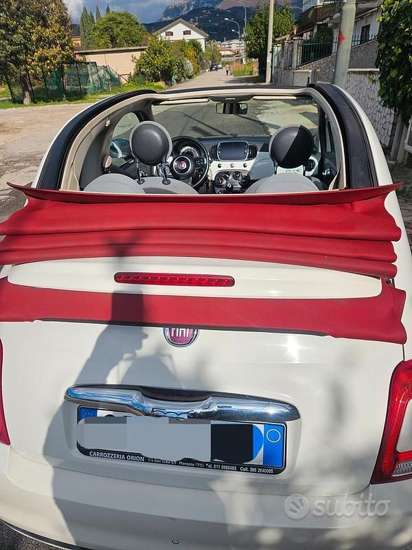 Usata Fiat 500 69 CV (50 kW) 2018 Bianco Cabrio