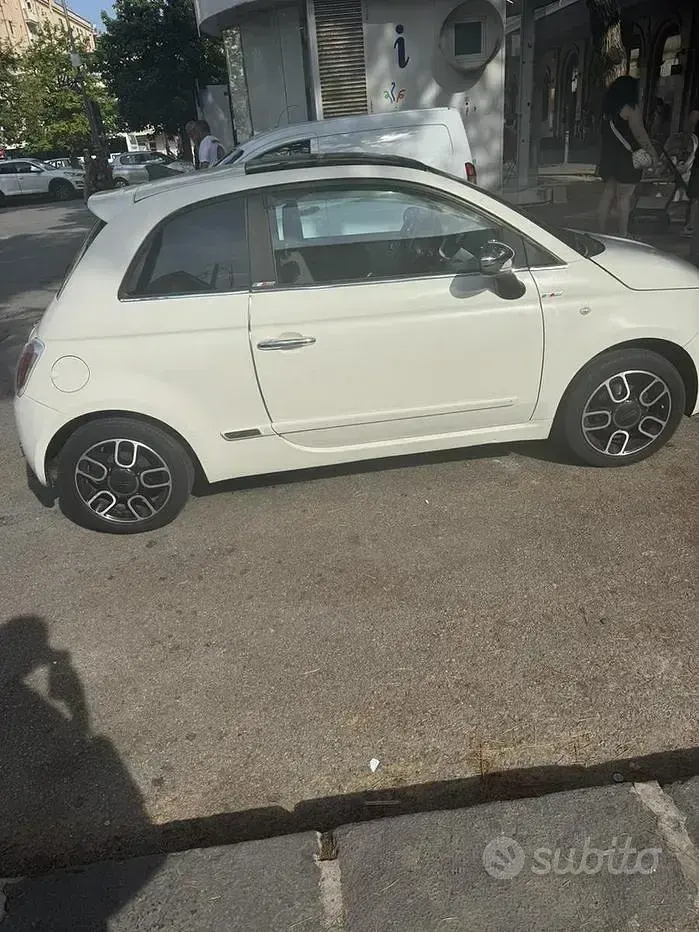 Usata Fiat 500 75 CV (55 kW) 2009 Bianco Cabrio