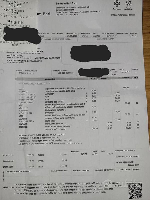 Usata VW Golf VII Comfortline 110 CV (80 kW) 2016 Grigio Station wagon