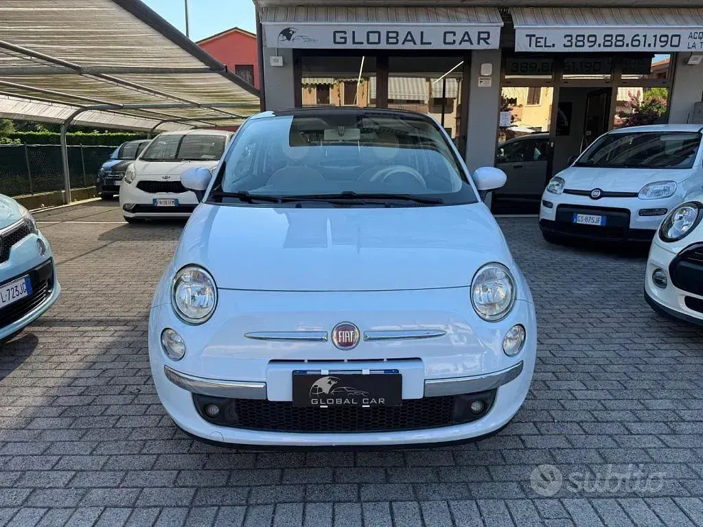 Usata Fiat 500 Lounge 69 CV (50 kW) 2008 Bianco Utilitaria
