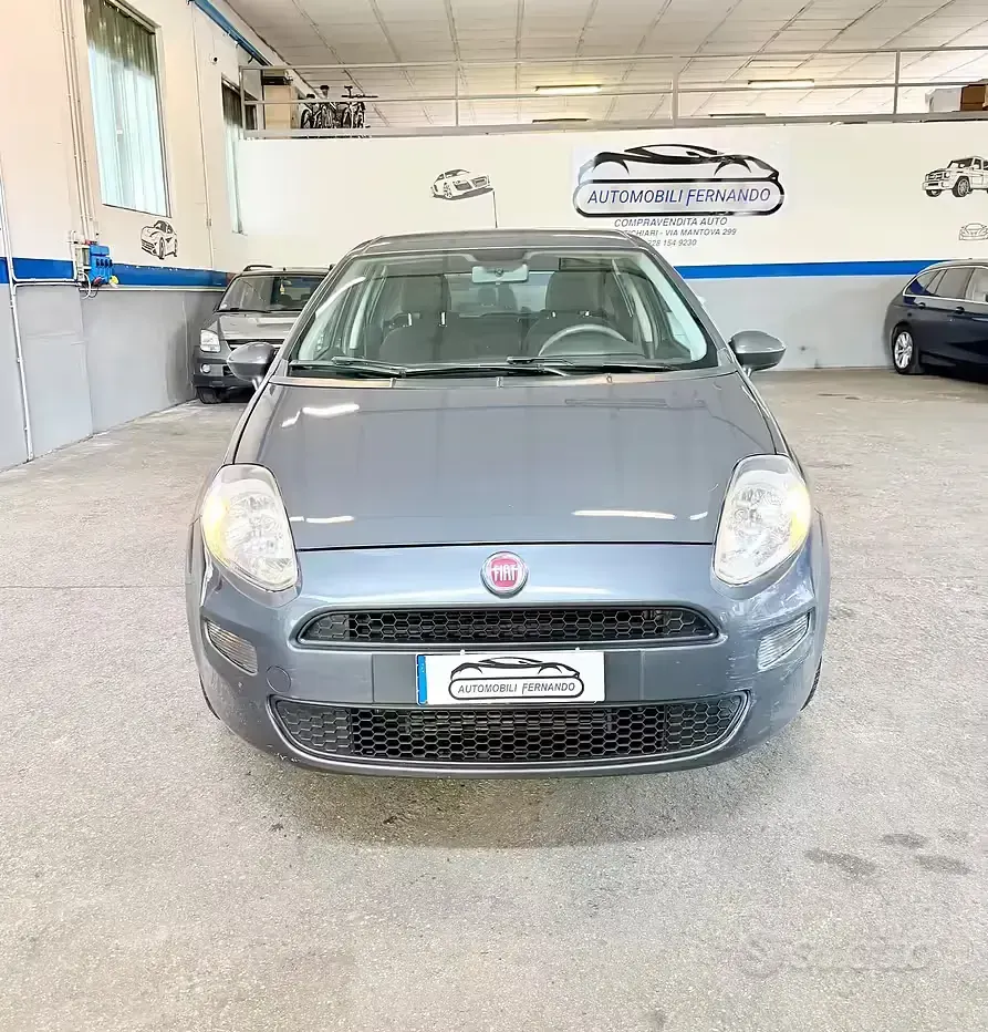 Usata Fiat Punto Lounge 75 CV (55 kW) 2015 Grigio Utilitaria