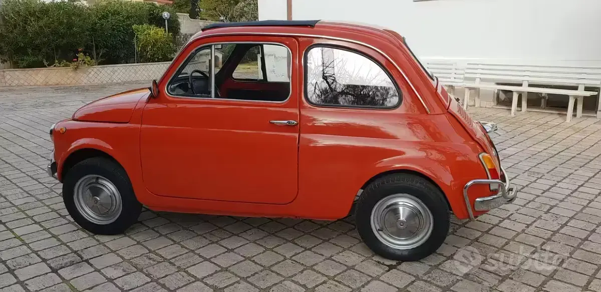 Usata Fiat 500 1970 Rosso Utilitaria
