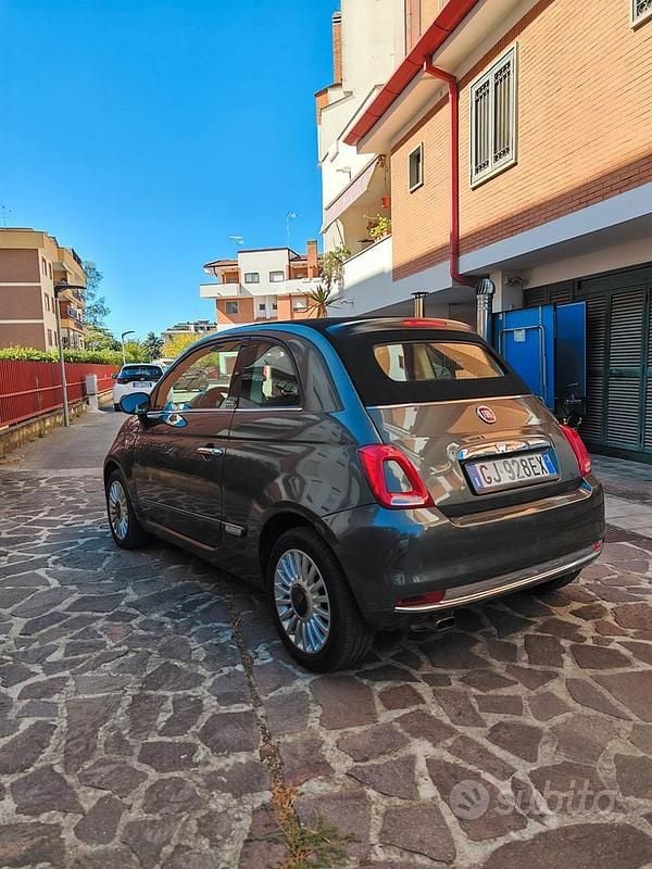 Usata Fiat 500C Lounge 69 CV (50 kW) 2016 Grigio Cabrio