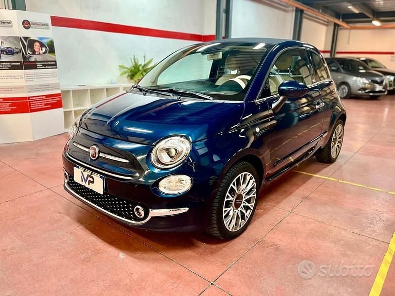Usata Fiat 500C Lounge 69 CV (50 kW) 2019 Blu Cabrio