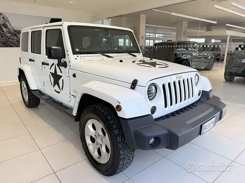 Usata Jeep Wrangler Sahara 200 CV (147 kW) 2014 Bianco SUV