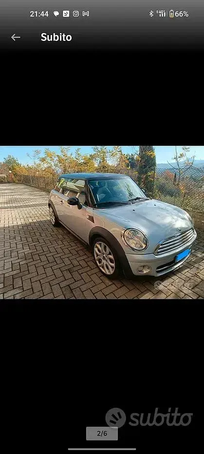 Usata Mini Cooper D 109 CV (80 kW) 2009 Grigio Utilitaria