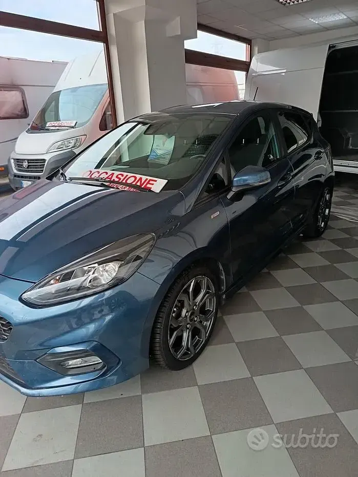 Usata Ford Fiesta ST-Line 101 CV (74 kW) 2019 Blu/azzurro Utilitaria