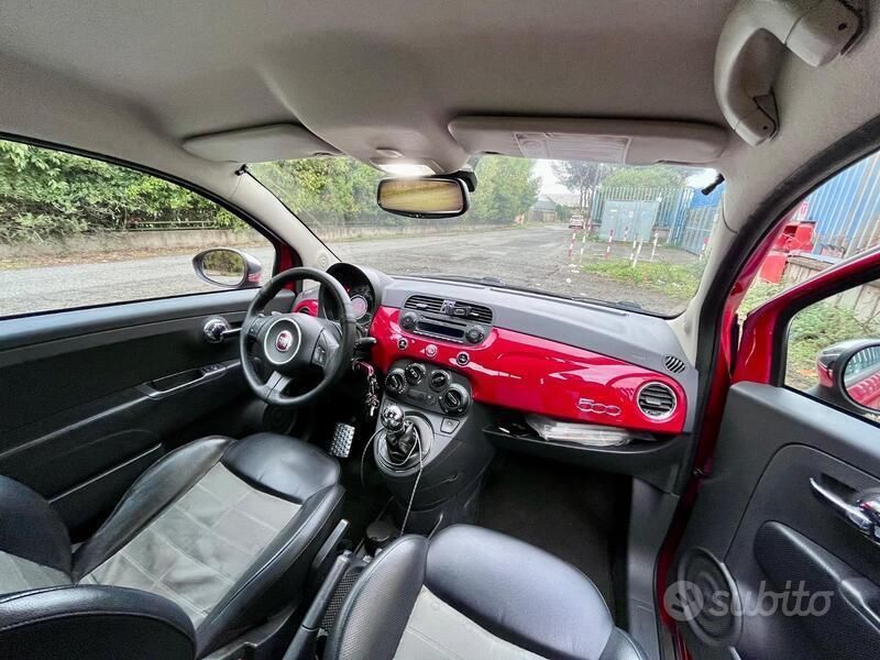 Usata Fiat 500 75 CV (55 kW) 2009 Rosso Utilitaria