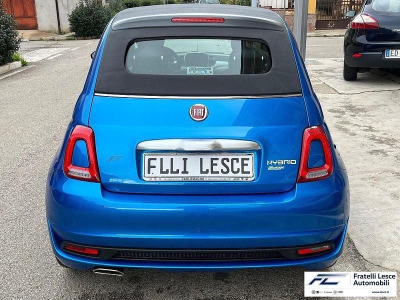 Usata Fiat 500 Red 69 CV (50 kW) 2021 Blu Cabrio