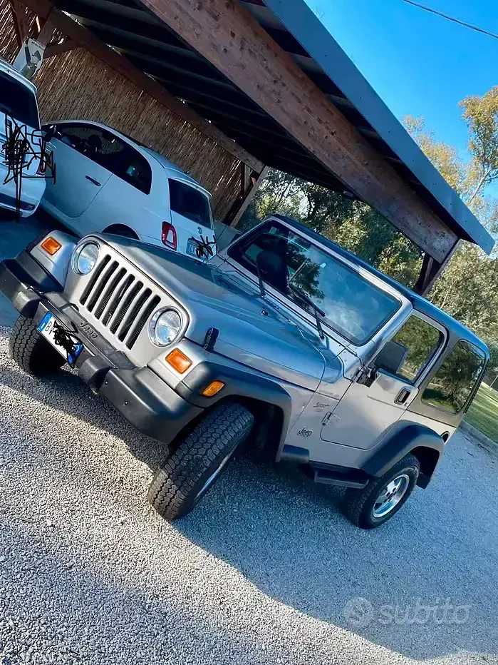 Usata Jeep Wrangler 118 CV (86 kW) 2001 Grigio SUV