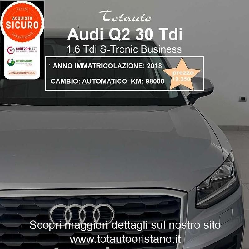 Usata Audi Q2 Business 115 CV (84 kW) 2018 Argento SUV