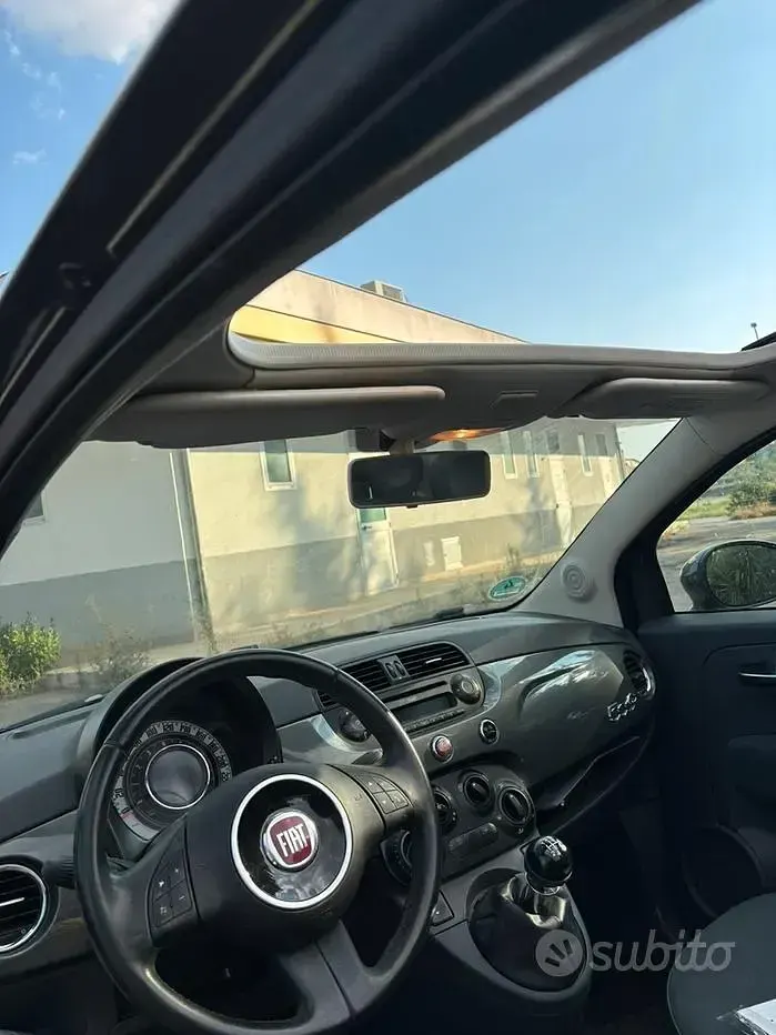 Usata Fiat 500 69 CV (50 kW) 2013 Grigio Cabrio