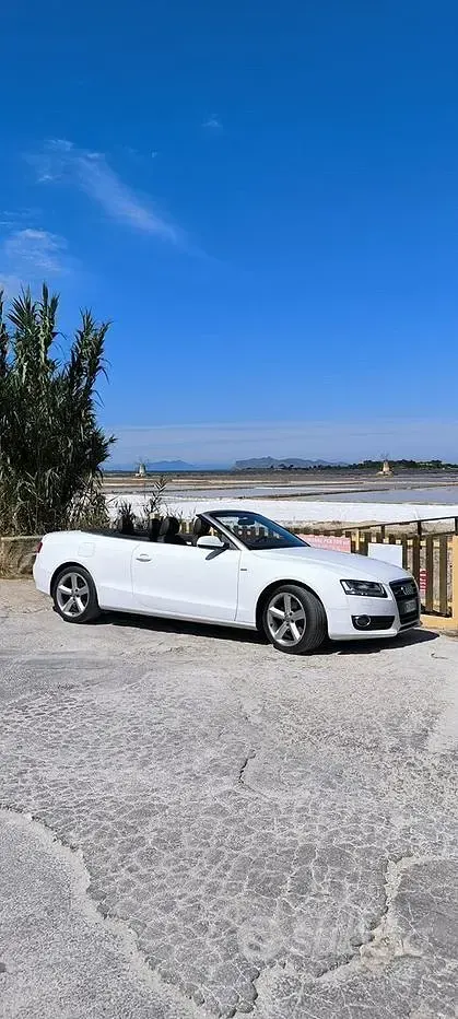 Usata Audi A5 Cabriolet 177 CV (130 kW) 2012 Bianco Cabrio