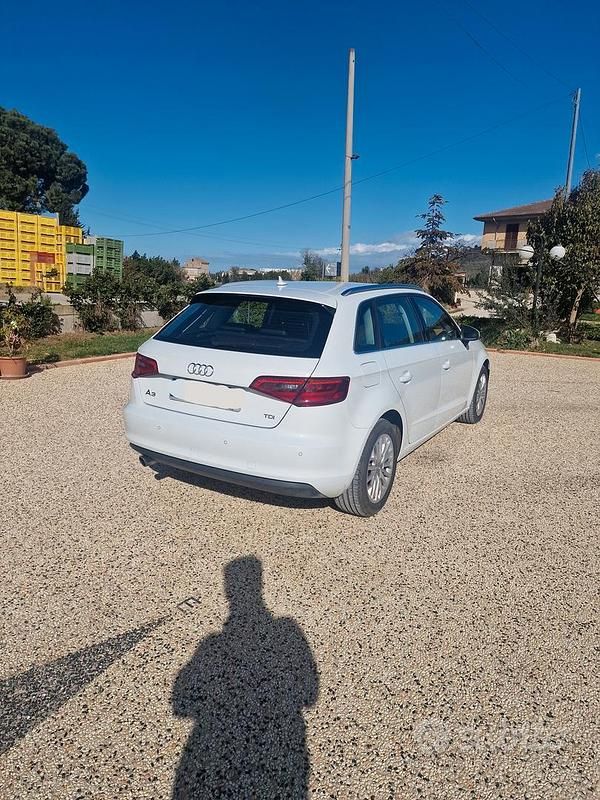 Usata Audi A3 110 CV (80 kW) 2013 Bianco Berlina