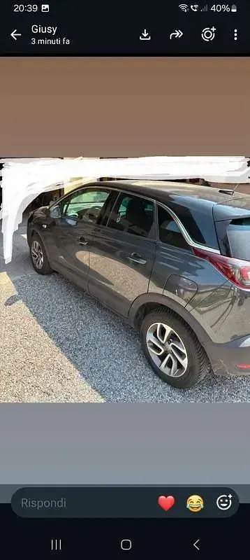 Usata Opel Crossland X Innovation 110 CV (80 kW) 2018 Grigio SUV