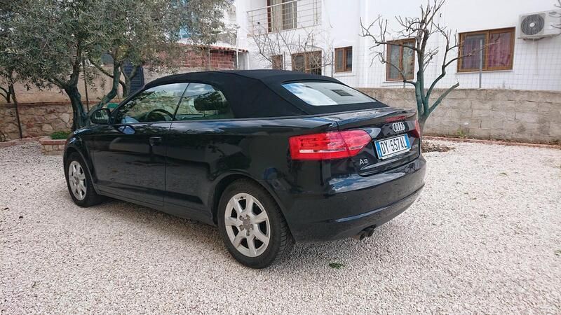 Usata Audi A3 Cabriolet Ambition 140 CV (102 kW) 2009 Nero Cabrio