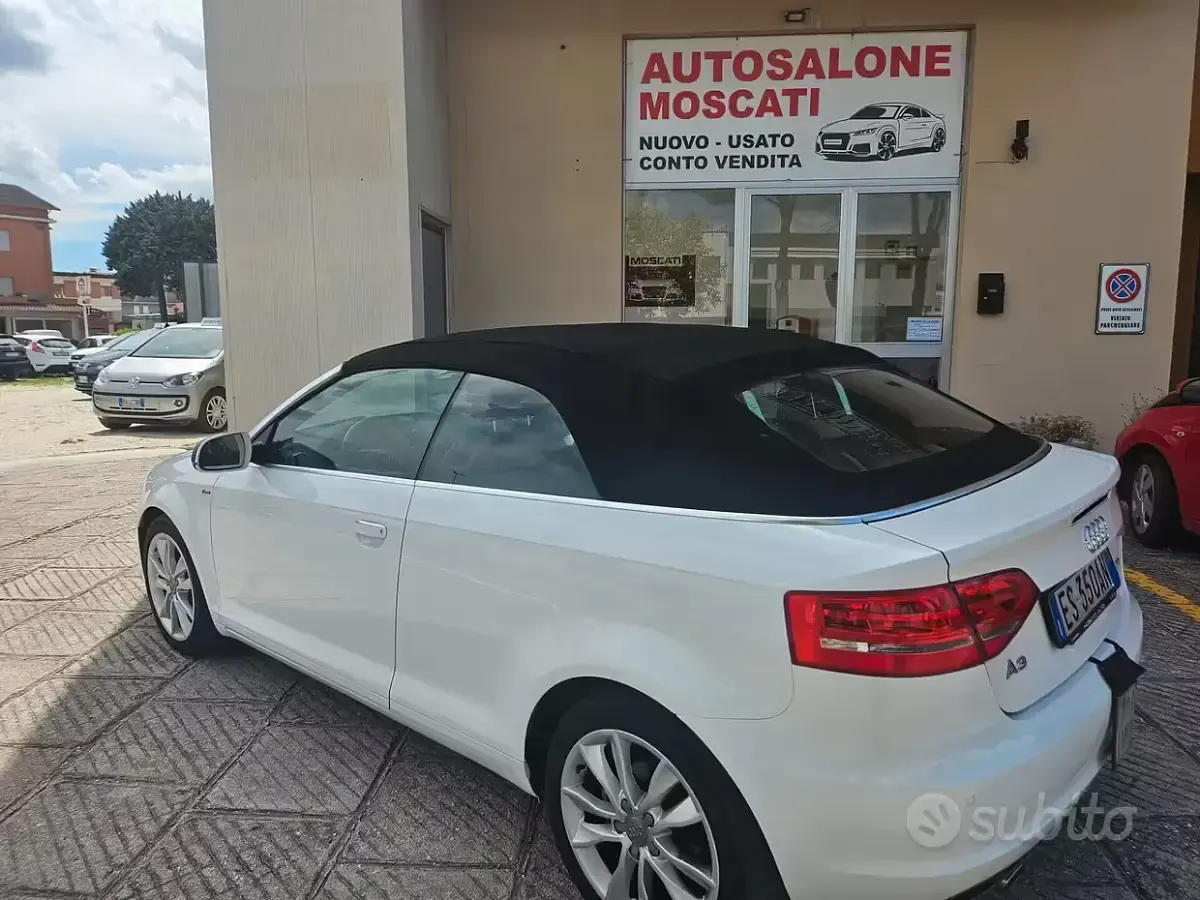 Usata Audi A3 Cabriolet Ambition 105 CV (77 kW) 2013 Bianco Cabrio