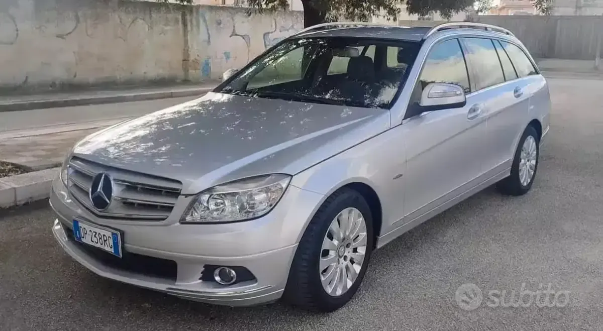 Usata Mercedes C200 Elegance 136 CV (100 kW) 2008 Grigio Station wagon