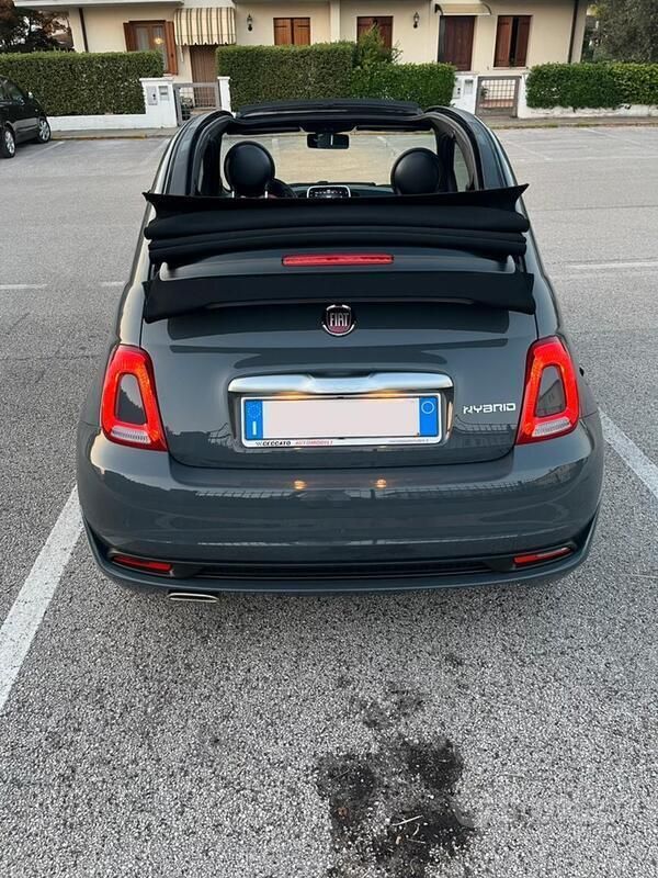 Usata Fiat 500C Connect 70 CV (51 kW) 2022 Grigio Cabrio