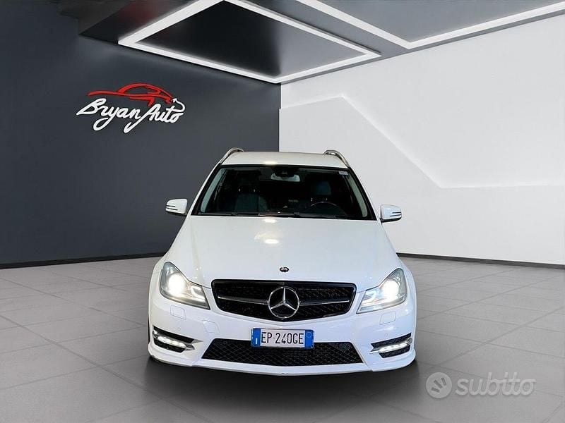 Usata Mercedes C220 Avantgarde 170 CV (125 kW) 2013 Bianco Station wagon