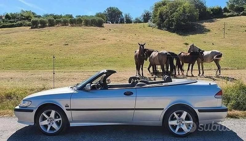 Usata Saab 9-3 Cabriolet 150 CV (110 kW) 2001 Grigio Cabrio