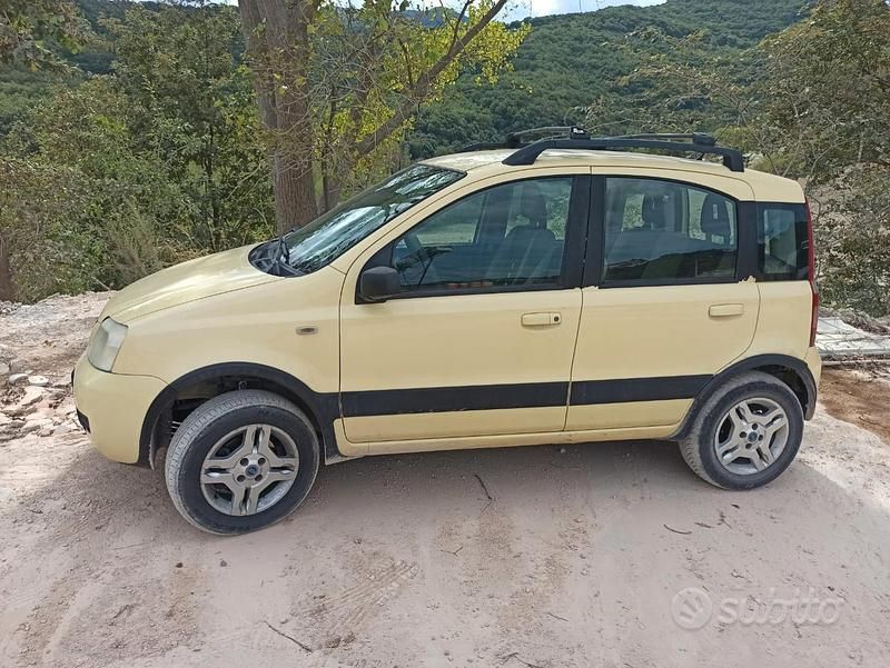Usata Fiat Panda 4x4 69 CV (50 kW) 2007 Giallo Utilitaria