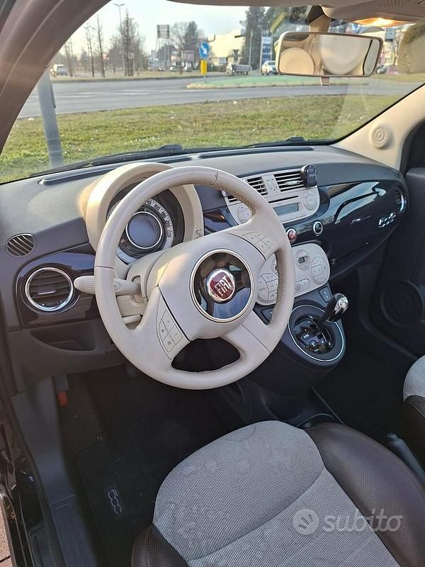 Usata Fiat 500 Lounge 69 CV (50 kW) 2012 Blu Cabrio