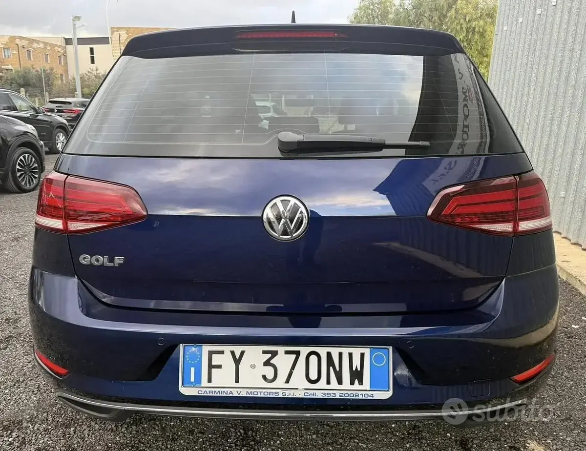 Usata VW Golf VII 150 CV (110 kW) 2019 Blu Berlina