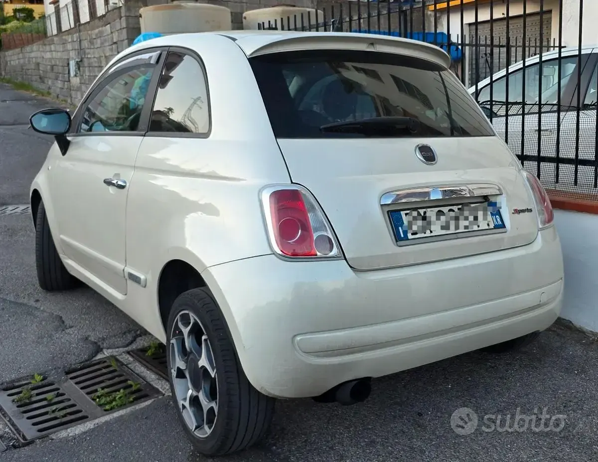 Usata Fiat 500 Sport 75 CV (55 kW) 2008 Bianco Utilitaria